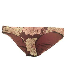 All In Motion Women's Size XL 16-18 Medium Coverage Bikini Swim Bottom Burgundy